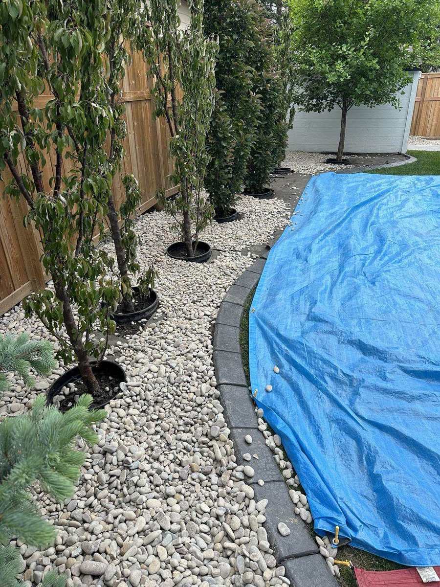 Ray property after decorative rock renovation